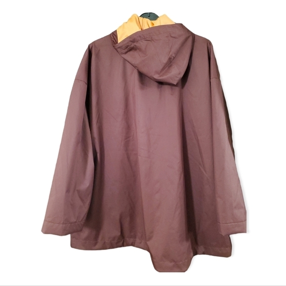 Rei Co op Groundbreaker brown rain jacket with orange lining - Like New - Picture 8 of 8